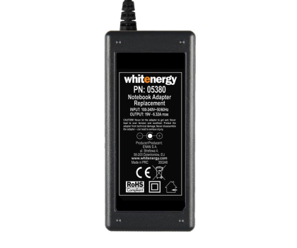 Zasilacz do laptopów WHITENERGY 19V 6.32A 05380